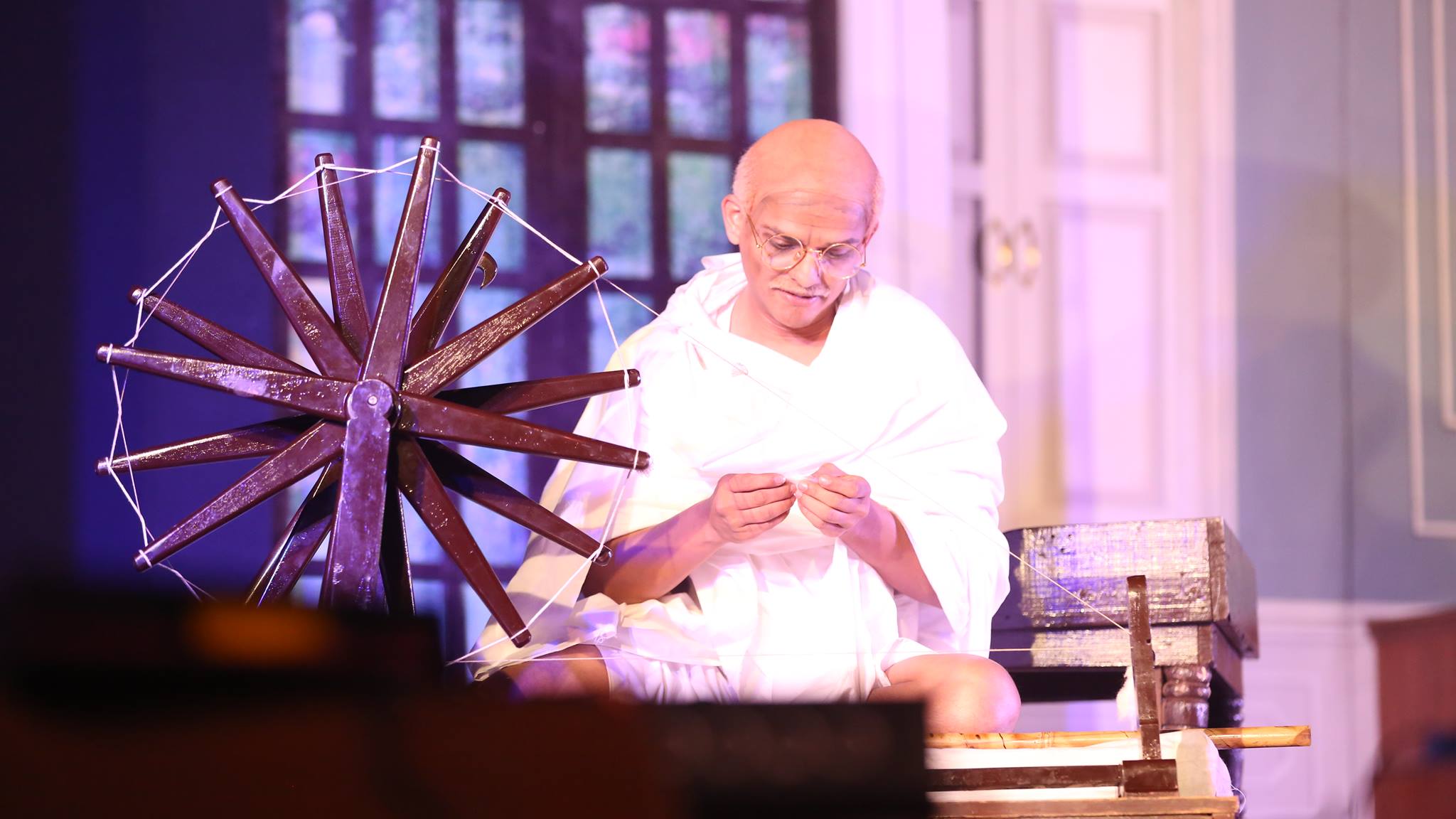 Yugpurush-the play narrates the journey of Gandhiji imbibing principles like Ahimsa, Truth, Celibacy under the guidance of Shrimad Rajchandraji 
